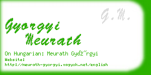 gyorgyi meurath business card